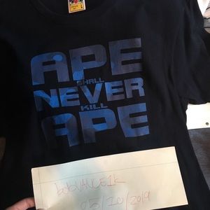 A bathing ape bape camo t shirt